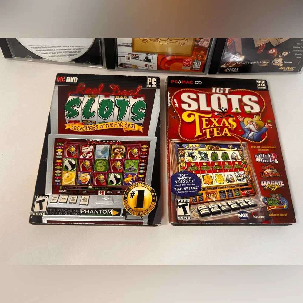 PC Game Casino Lot (5 Games) Including 2007 World Series Of Poker, SLOTS & More